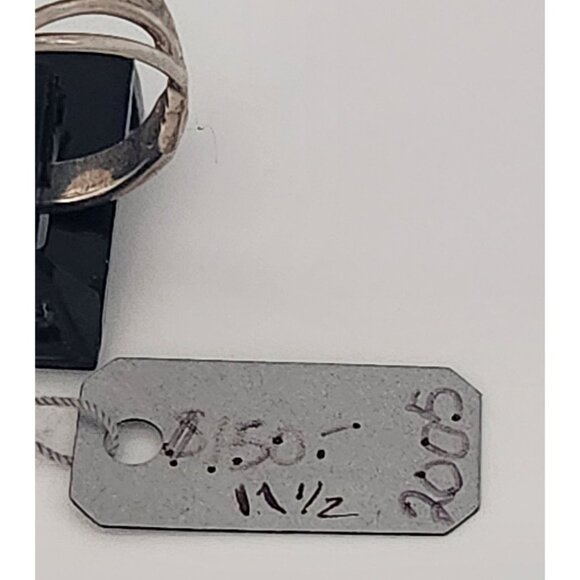 Ring Blue Chaladony Size 11 Silver 6.3 gr Jerry Fran Harr 25 mm 10 mm Stone - Picture 8 of 15